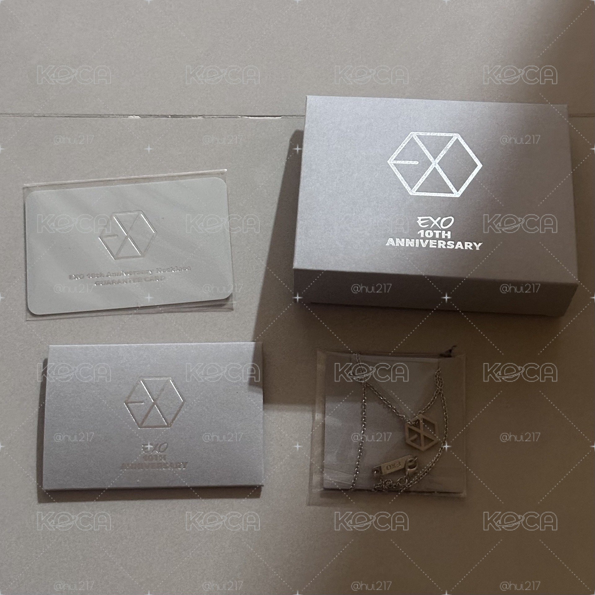 EXO 十週年項鍊