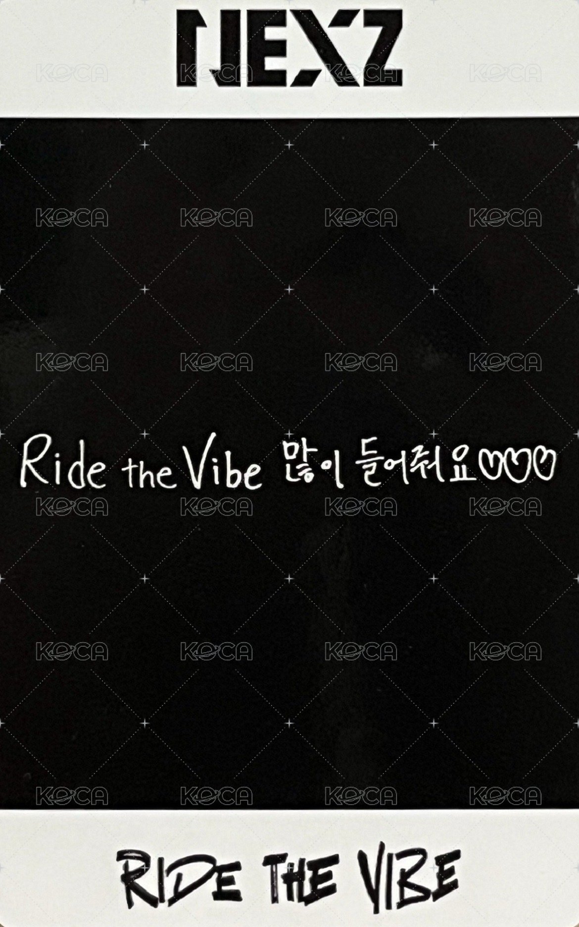 出道專 二周 打歌卡 紅底打歌 背面