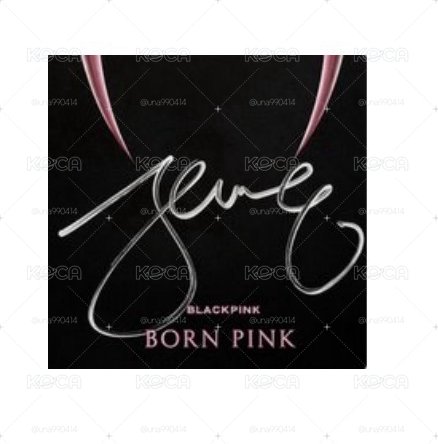 BLACKPINK Jennie 親簽(稀有收藏|來源清楚)