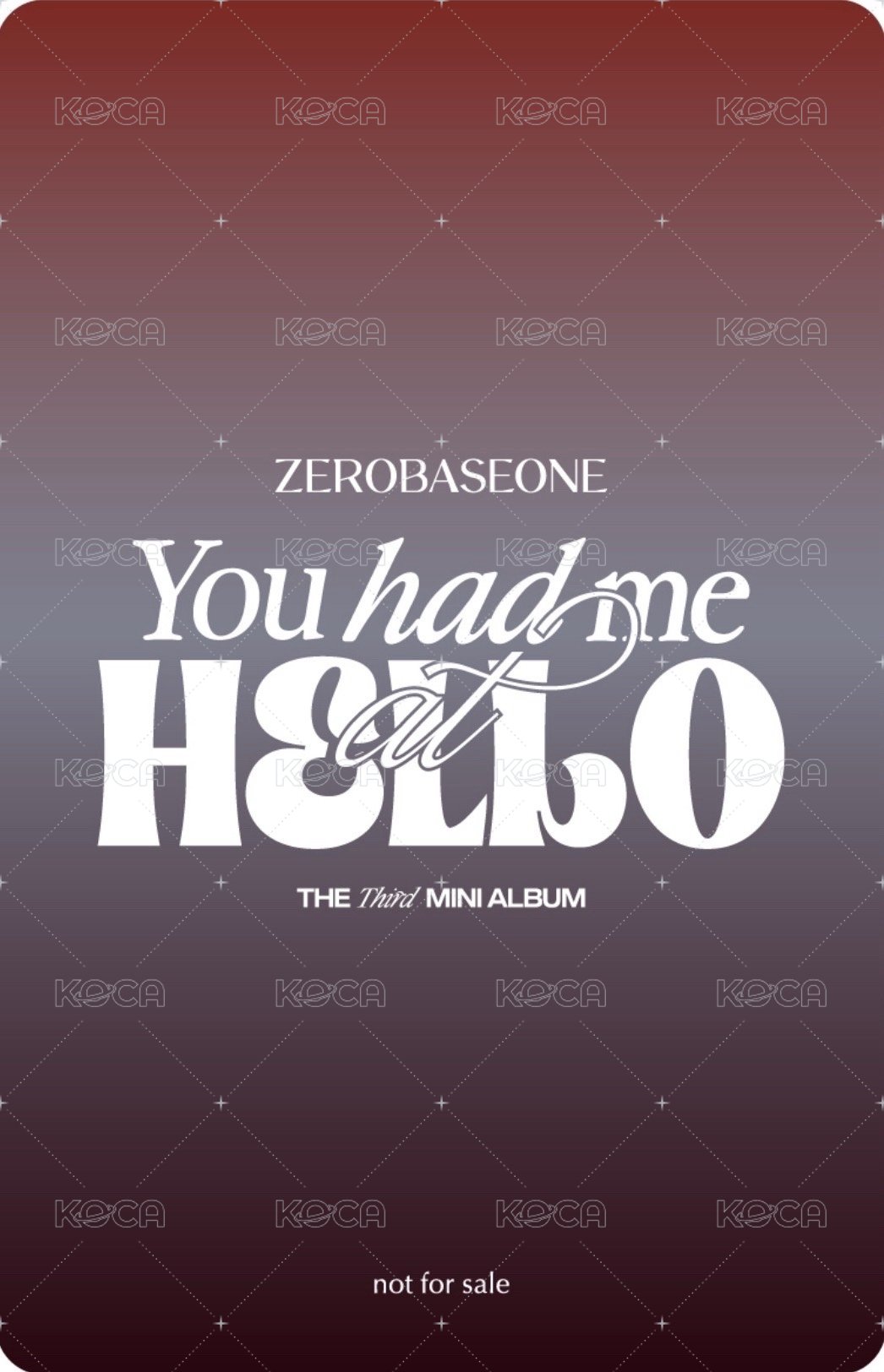 迷三   日本會場限定 特典卡  背面