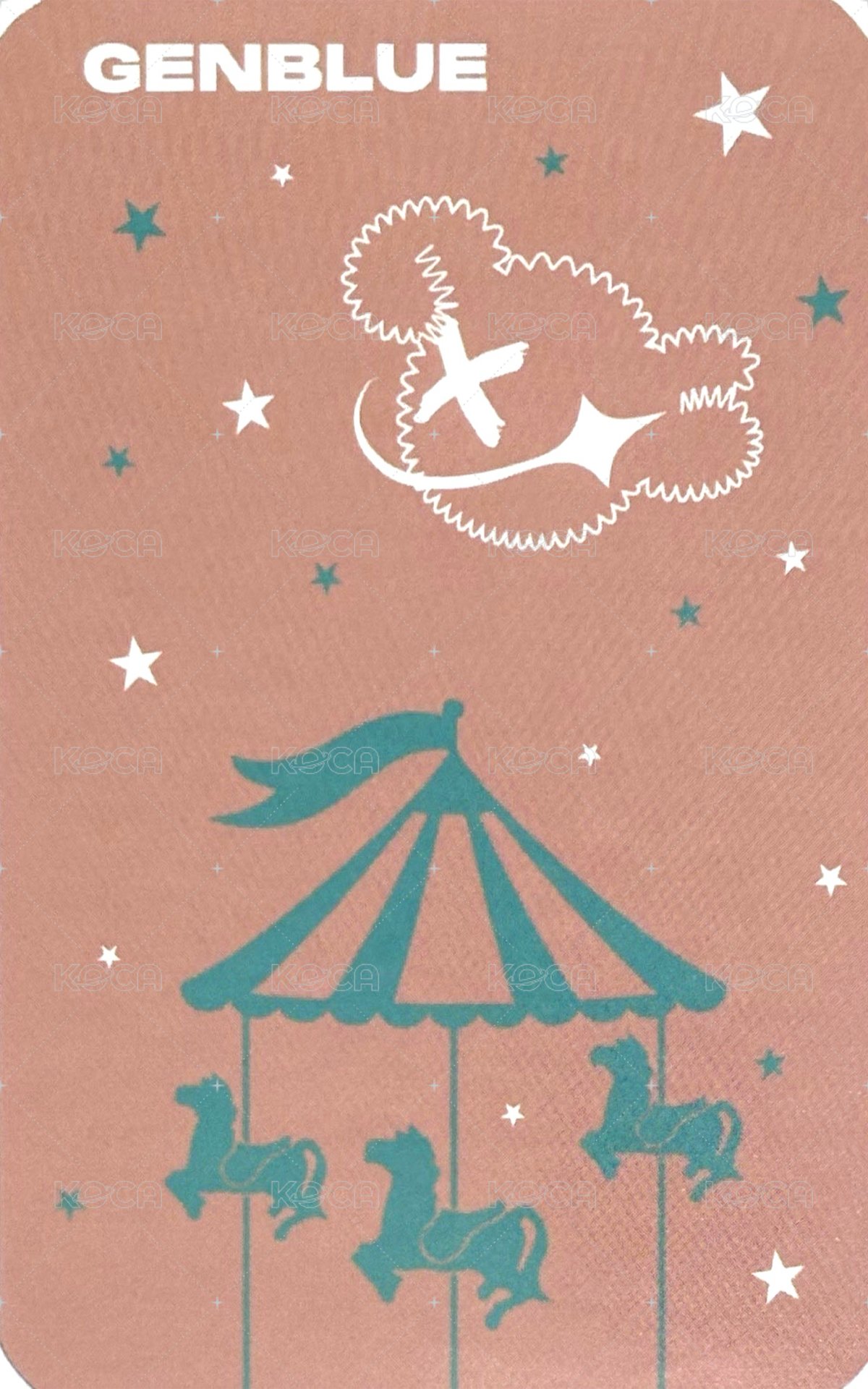 星動樂園 滿額卡 旋轉木馬 ver. 背面