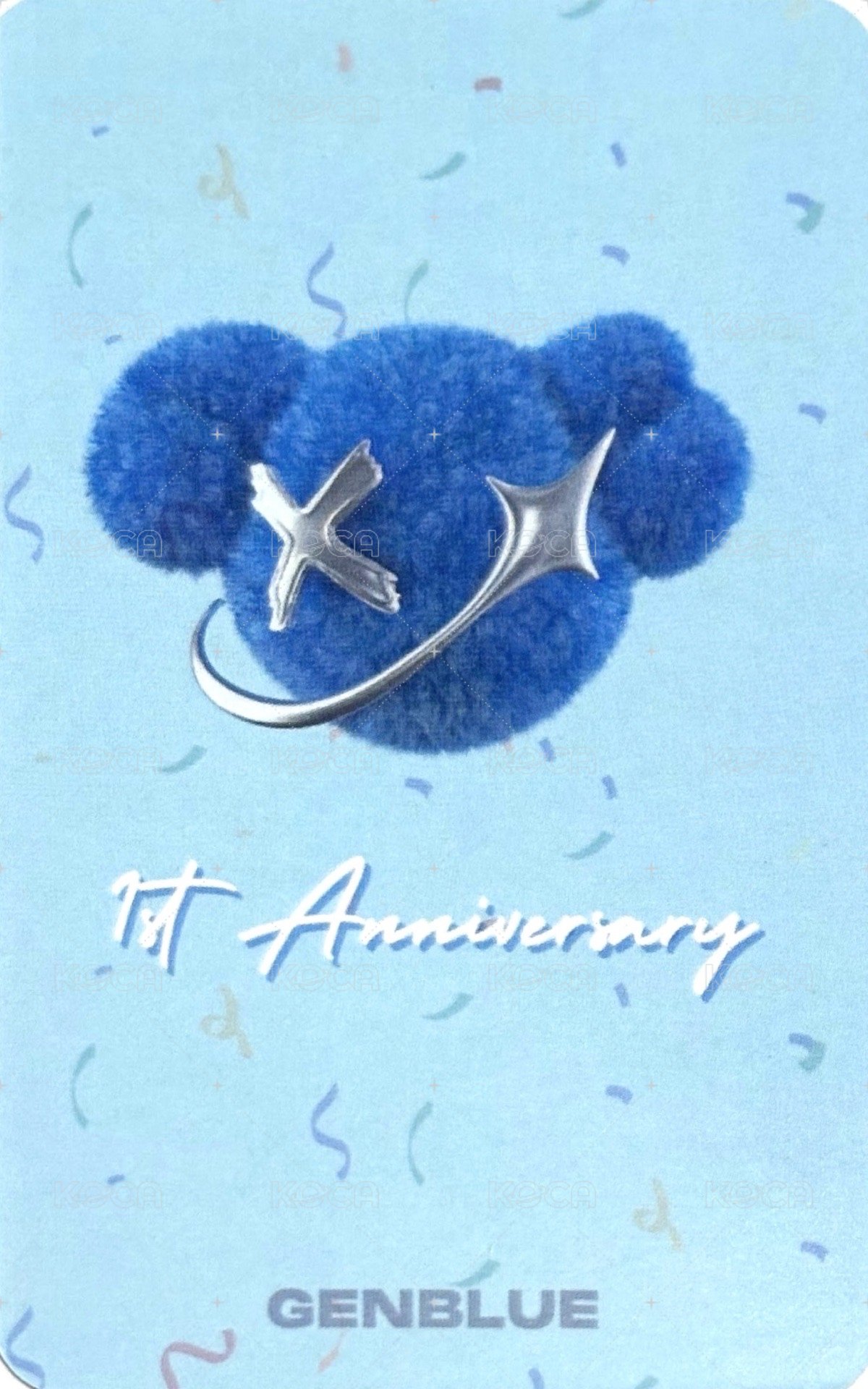 一週年紀念活動 抽選卡  背面