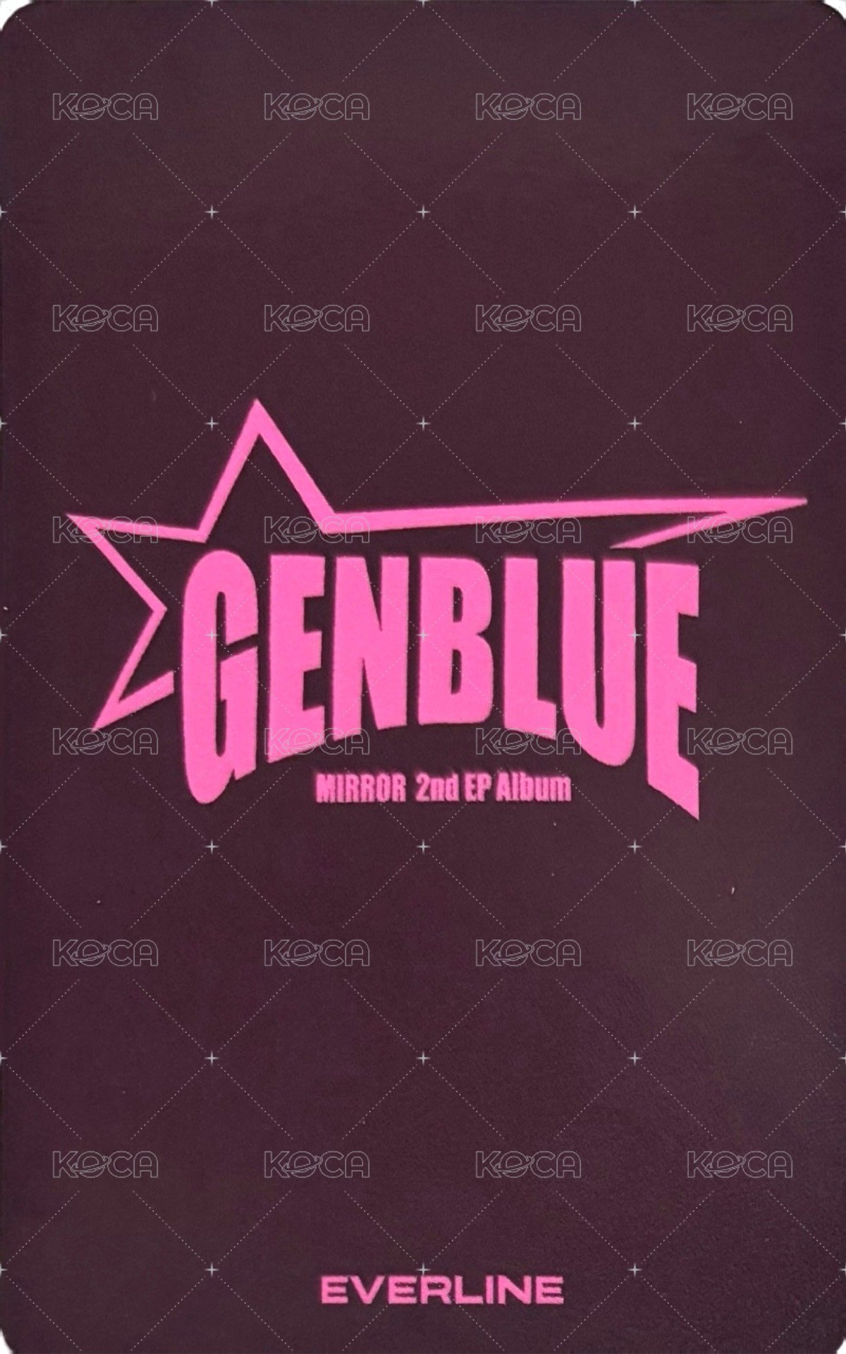 MIRROR el 特典卡 엄지보석 ver. 背面