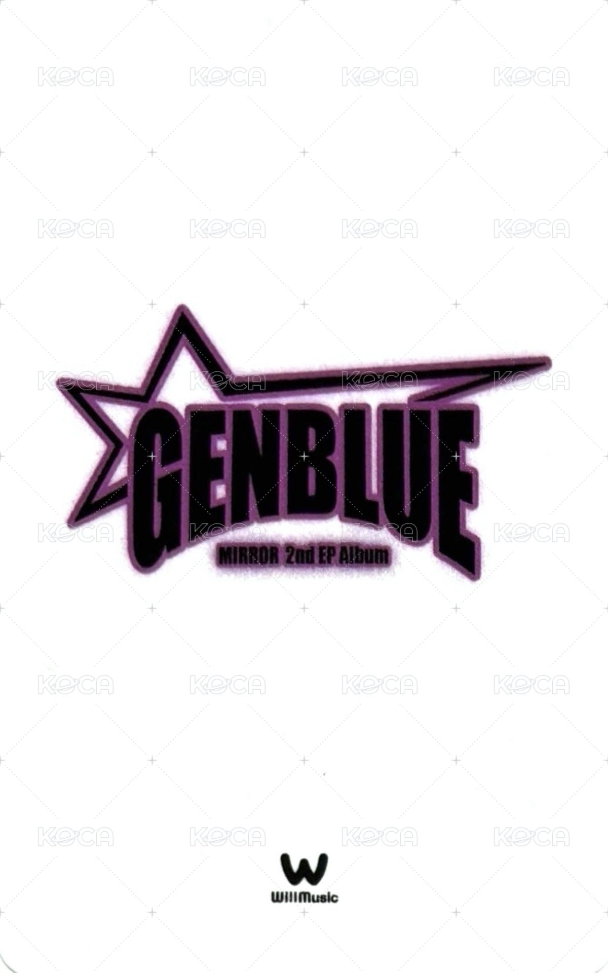 MIRROR 微樂客 特典卡 貓貓拳 ver. 背面