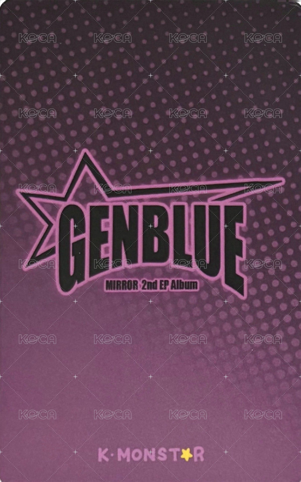 MIRROR km 特典卡 我愛你 ver. 背面