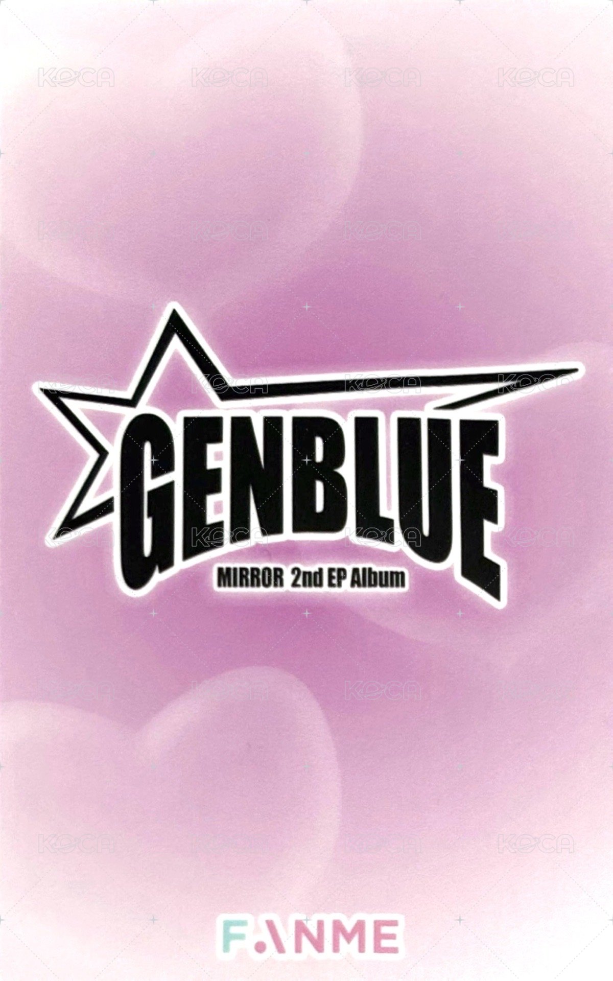 MIRROR fanme 幸運卡 愛心氣球 ver. 背面