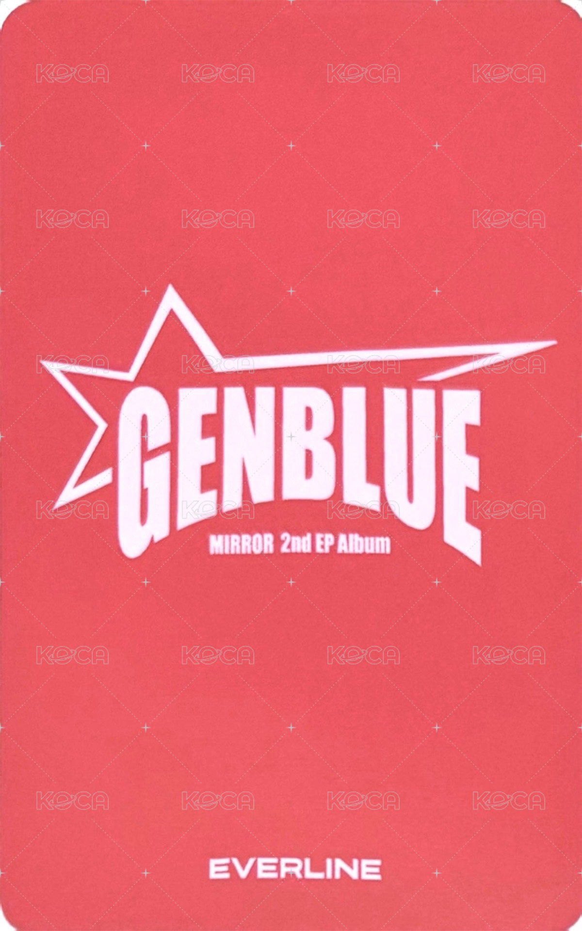 MIRROR el 2.0 線上 簽售卡 BADASS ver. 背面