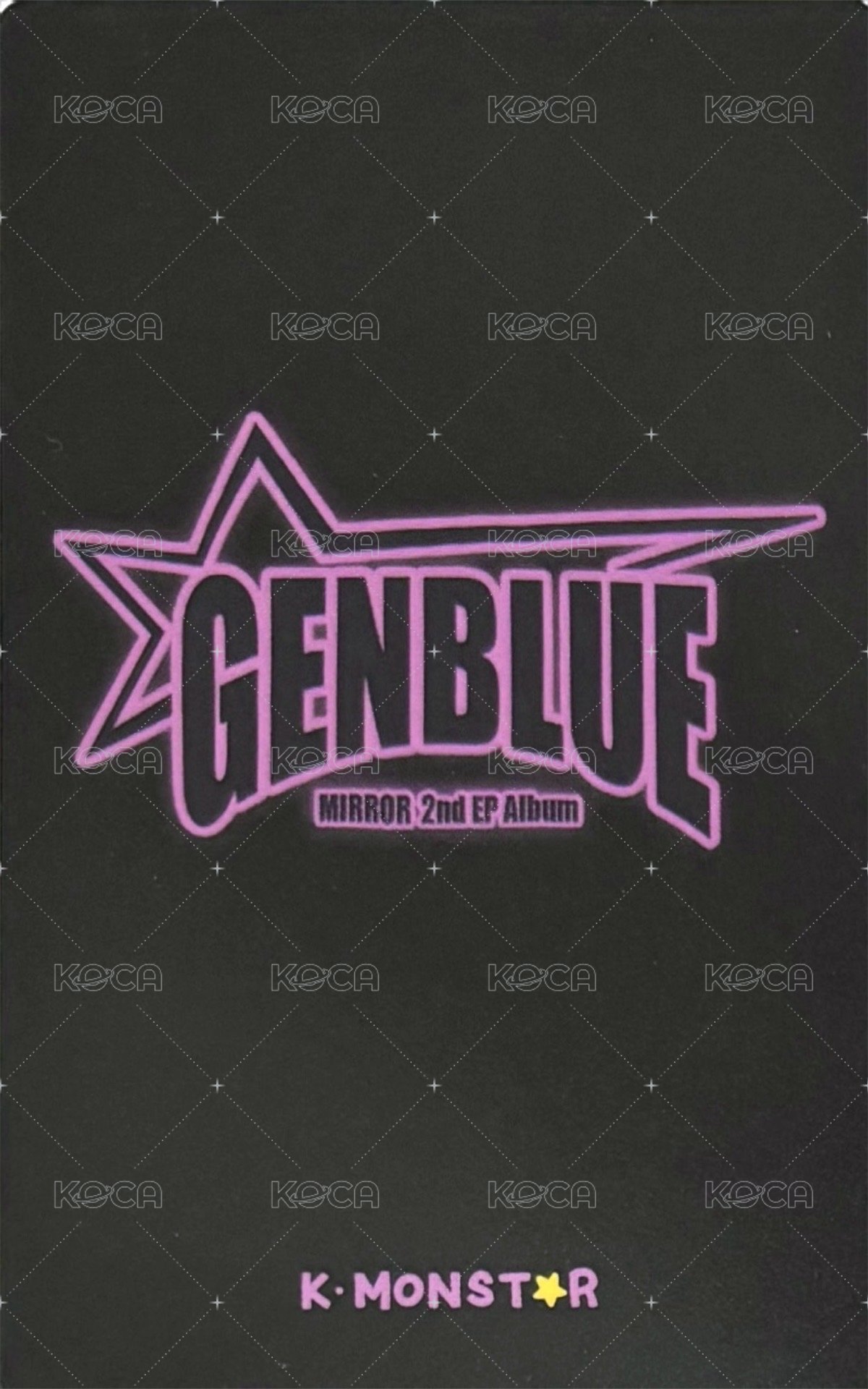 MIRROR km 1.0 線下 簽售卡  背面