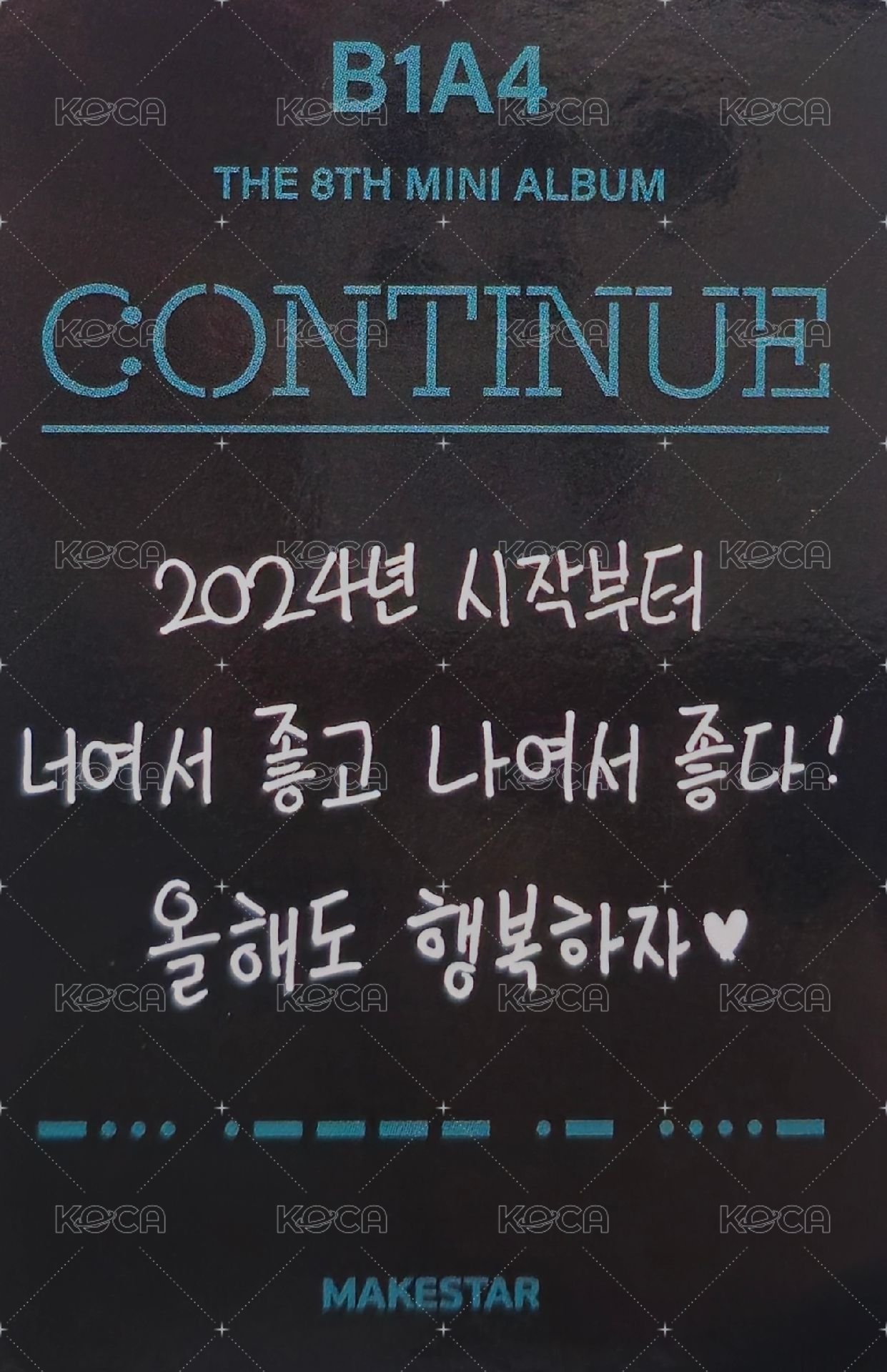 CONNECT ms 1.0 簽售卡 耳罩卡 背面