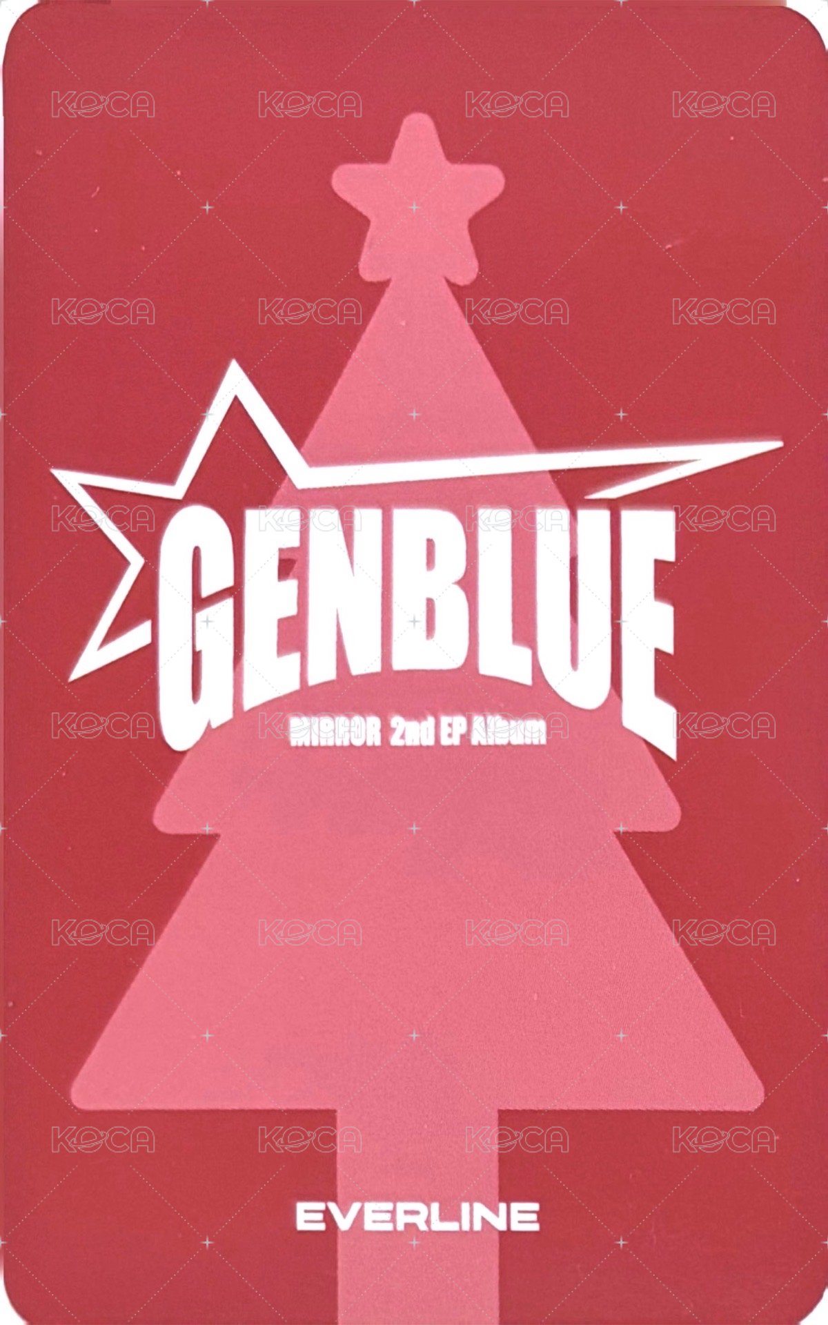 MIRROR el 幸運卡 크리스마스 ver. 背面