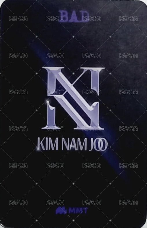 BAD mmt 特典卡  背面