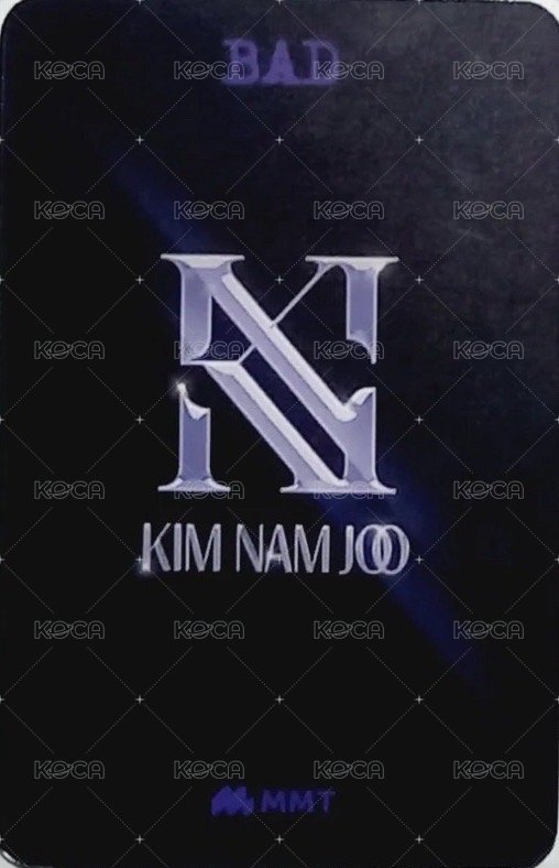 BAD mmt 特典卡  背面