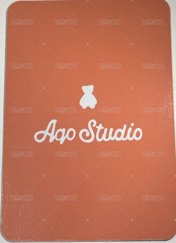 代言卡 AQO 背面