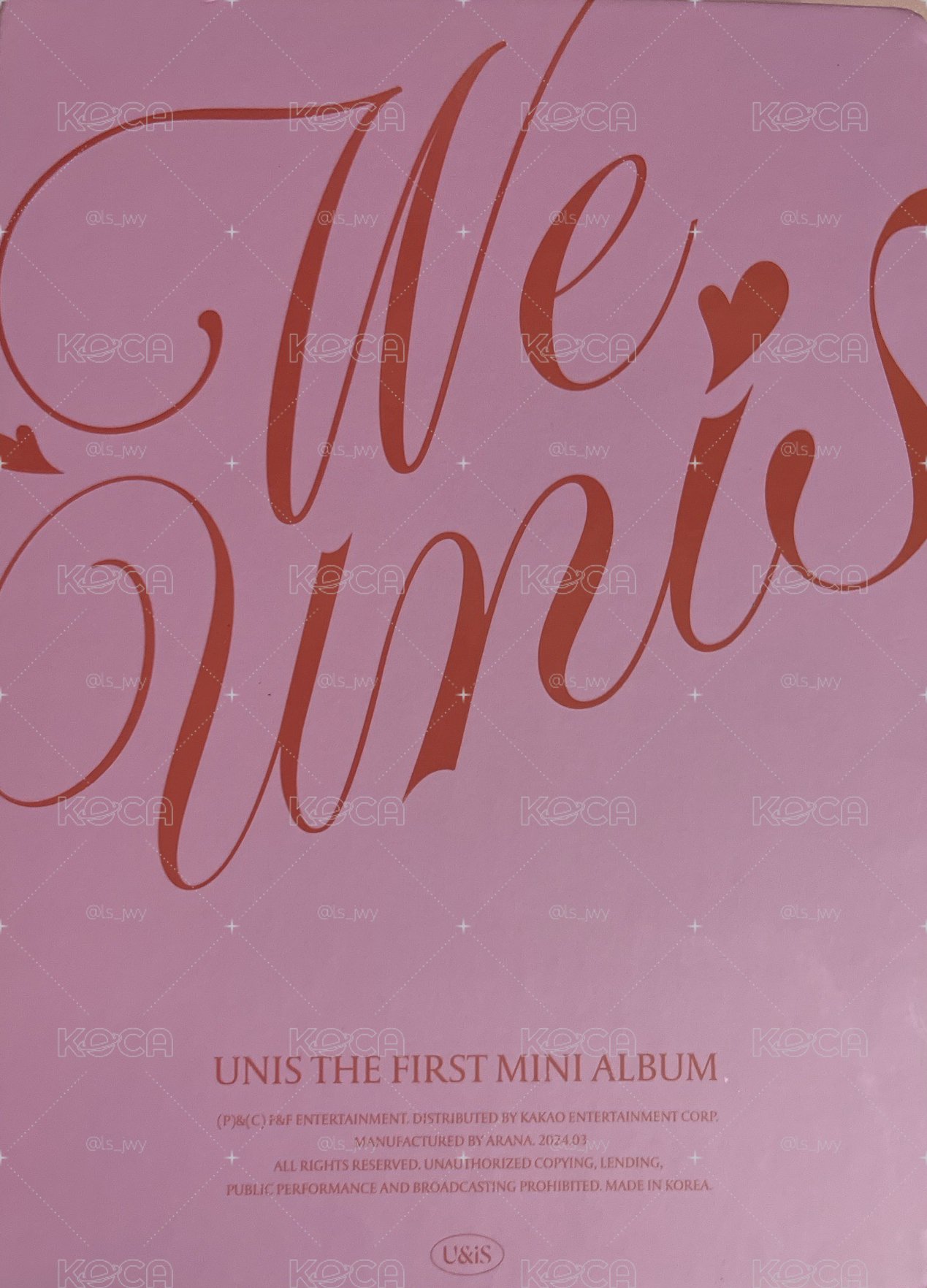 UNIS 粉版空專