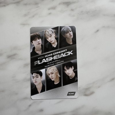 2022 FLASHBACK演唱會 入場卡