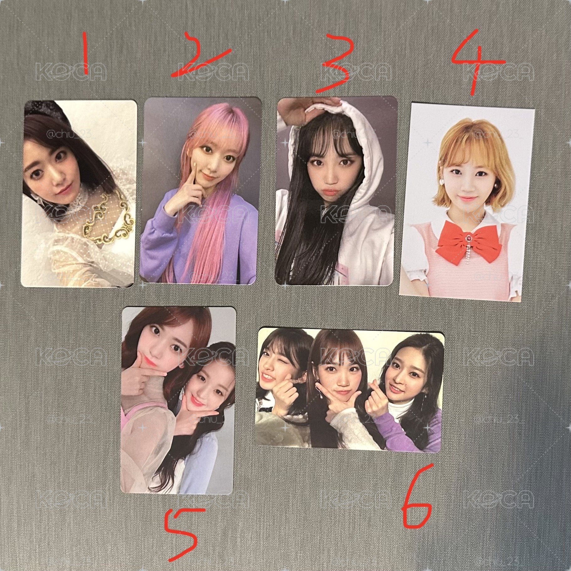 IZ*ONE Lesserafim IVE Sakura Chaewon yujin Wonyoung小卡