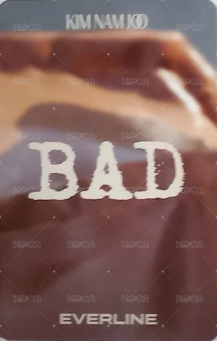 BAD el 線上 幸運卡  背面