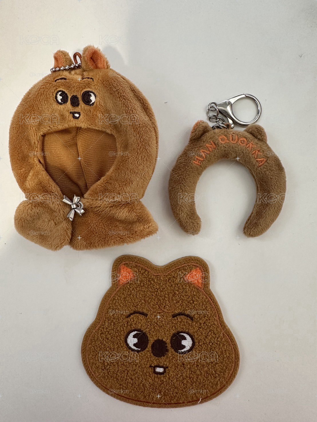 韓知城娃衣 髮箍吊飾 刺繡杯墊