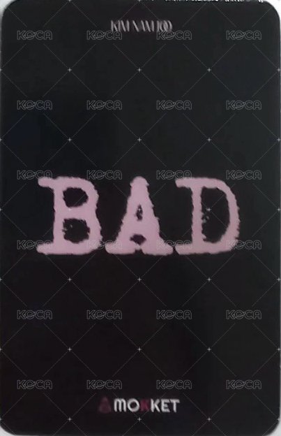 BAD mokket 線下 簽售卡  背面