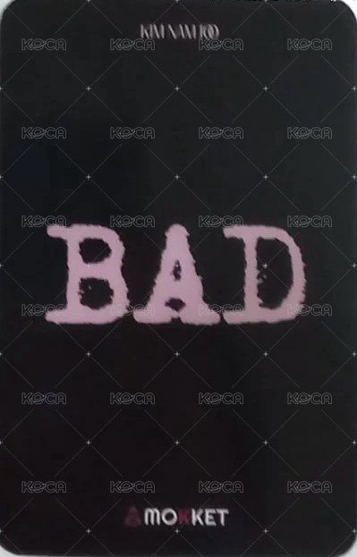 BAD mokket 線下 簽售卡  背面