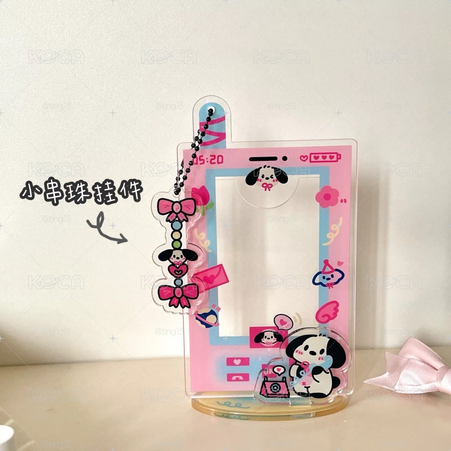小狗造型 小卡壓克力展示架