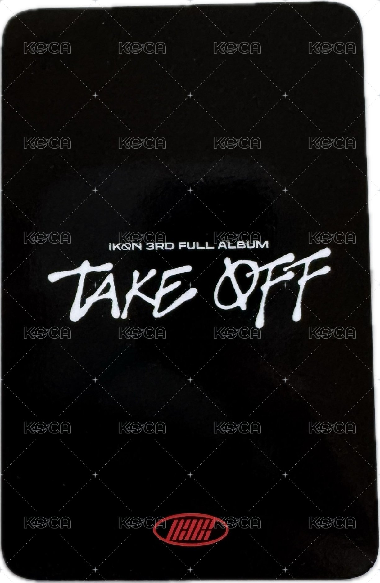 HEENDY X iKON POP-UP STORE 周邊卡 卡套卡 背面
