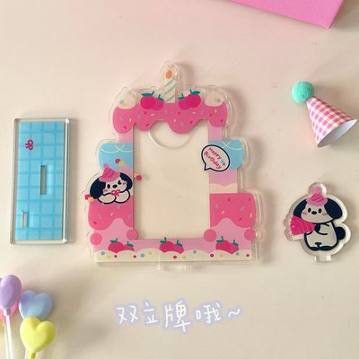 小卡壓克力展示架 蛋糕造型