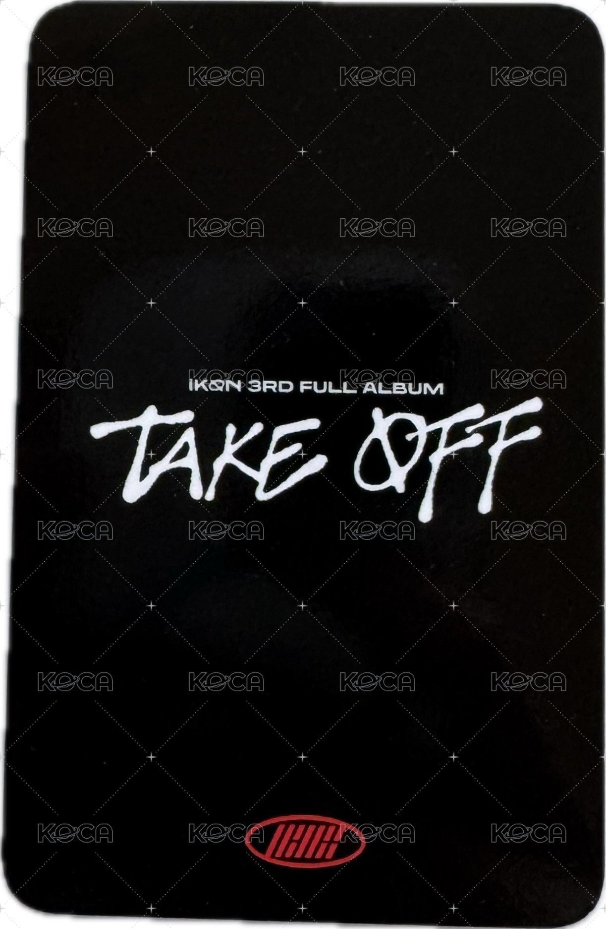 HEENDY X iKON POP-UP STORE 周邊卡 卡套卡 背面