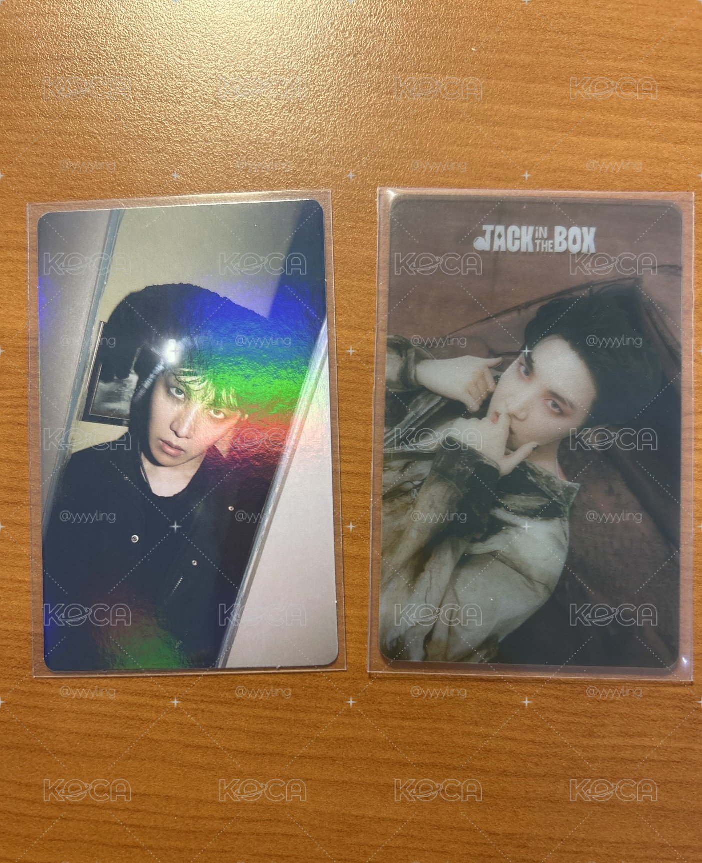 BTS J-hope JACK IN THE BOX  WVS首批特典卡、透卡 兩張不拆售