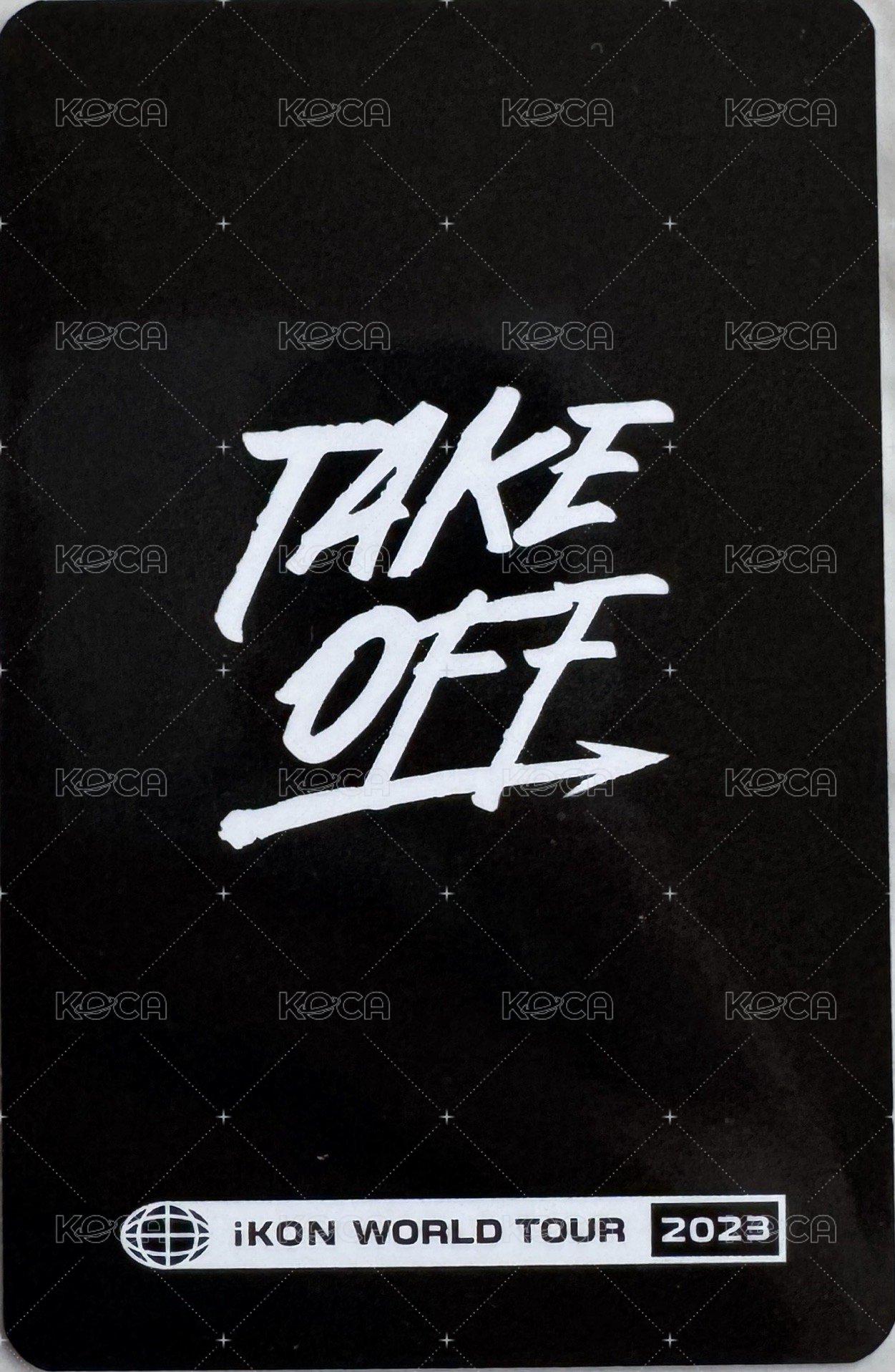 周邊卡 TAKE OFF 手燈包卡 背面