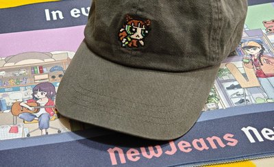 NewJeans 飛天小女警聯名棒球帽 - Haerin貓貓 THE POWERPUFF GIRLS x NJ