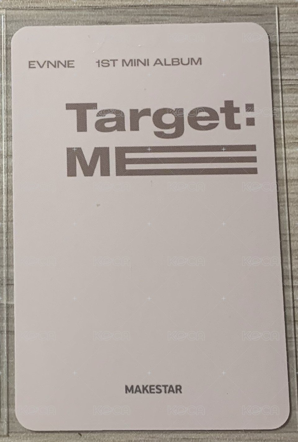 Target: ME ms 特典卡  背面