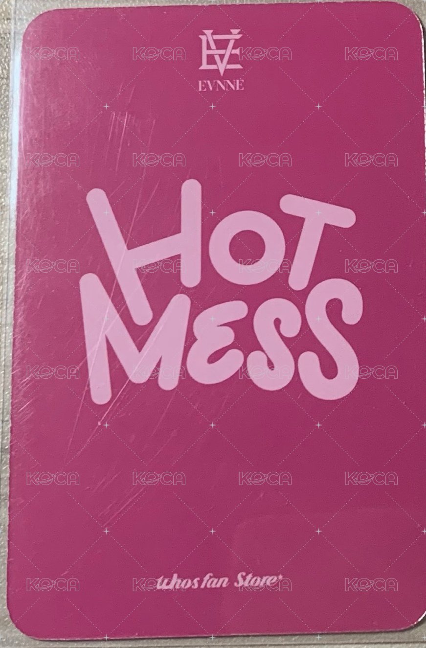 HOT MESS wf 特典卡  背面