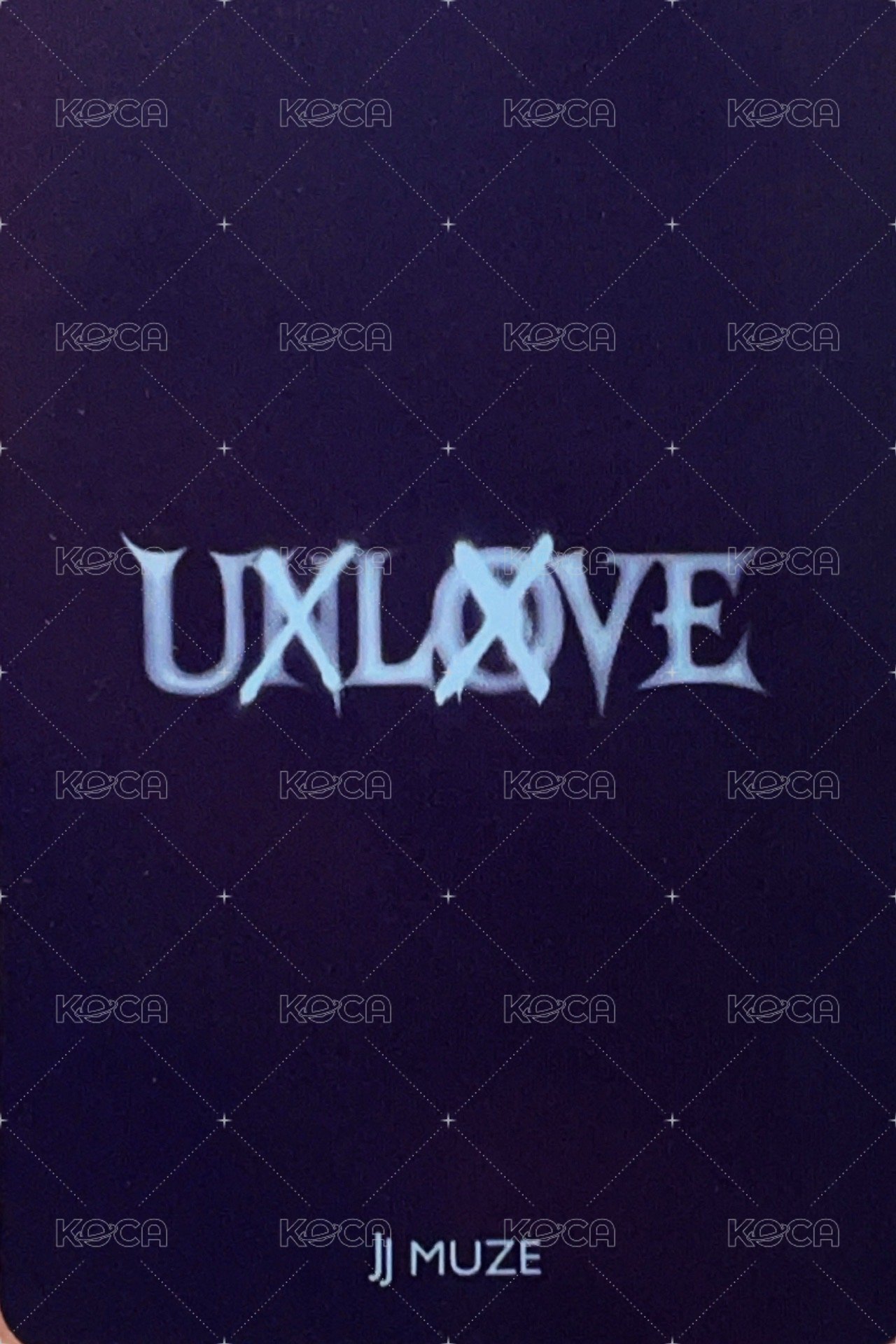UXLXVE jjmuze 線上2.0 (A) 簽售卡  背面