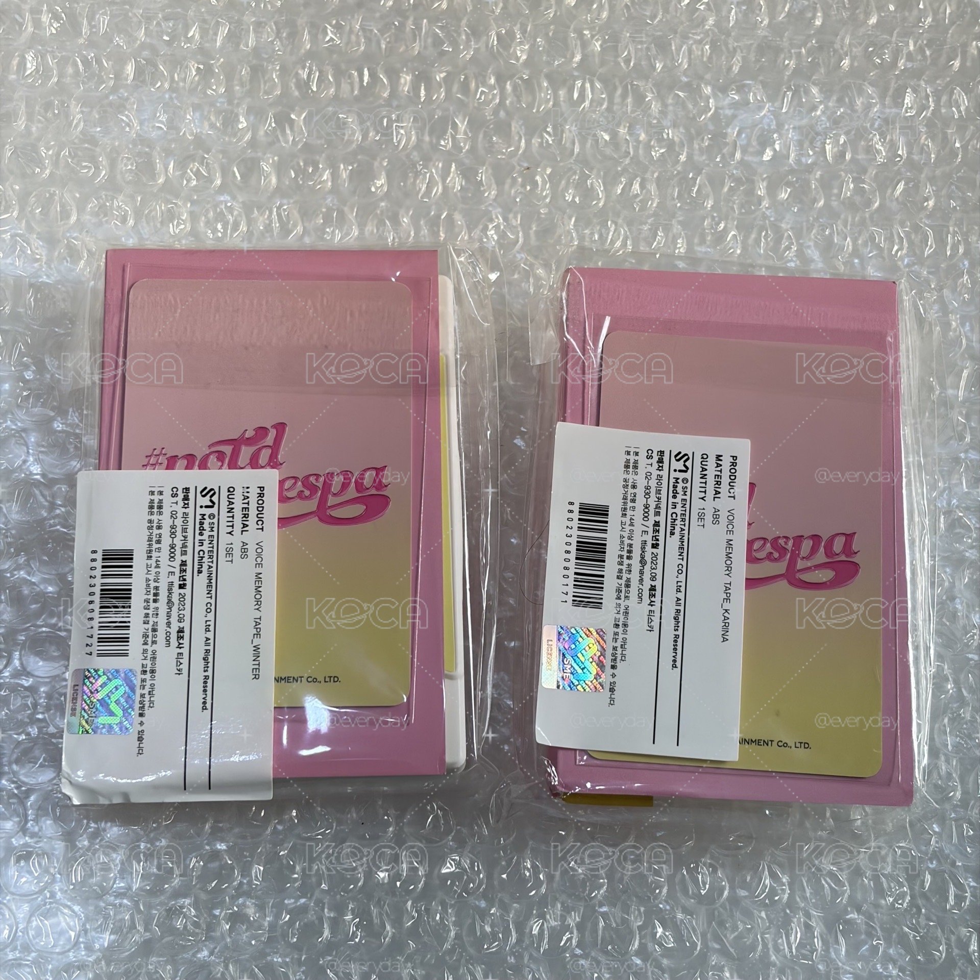 全新現貨 aespa #potd展覽 磁帶柚 磁帶冬 整組 錄音帶