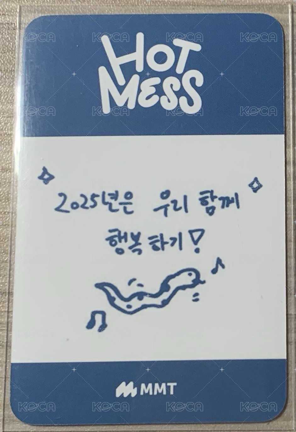 HOT MESS mmt 特典卡  背面