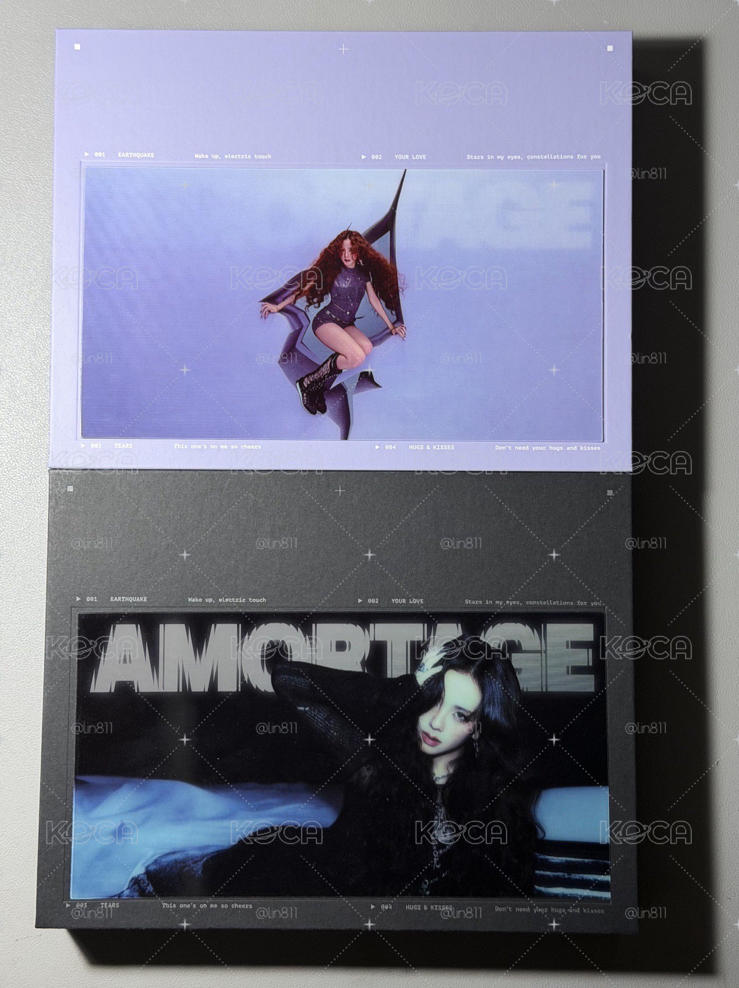 Jisoo amortage 專輯 黑 紫