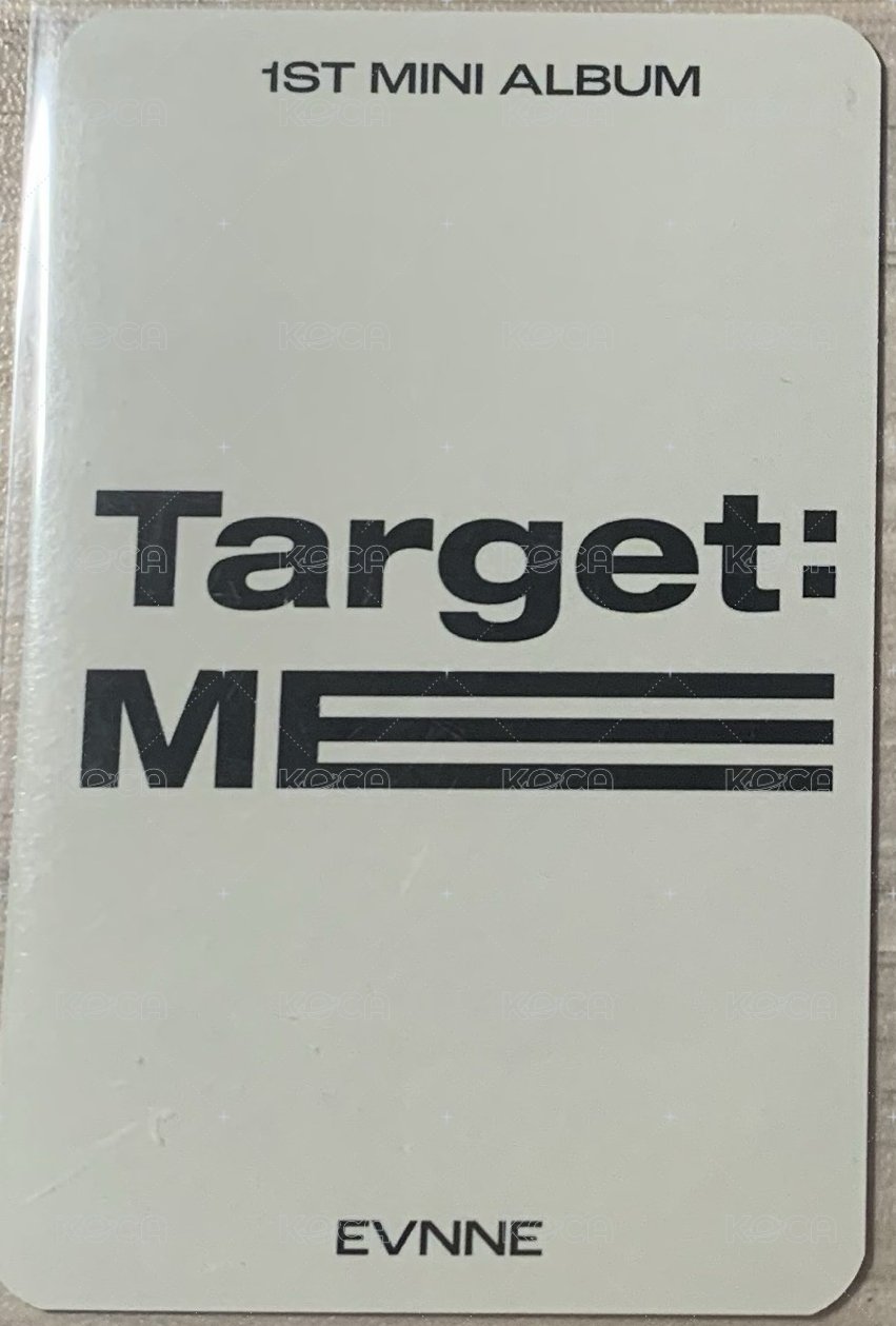 Target: ME Kpopstore 特典卡  背面