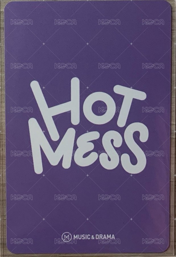 HOT MESS md 特典卡  背面