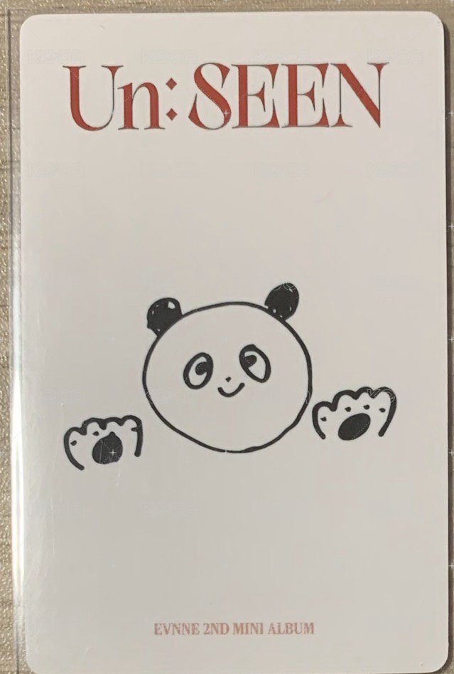 Un: SEEN yzy 特典卡  背面