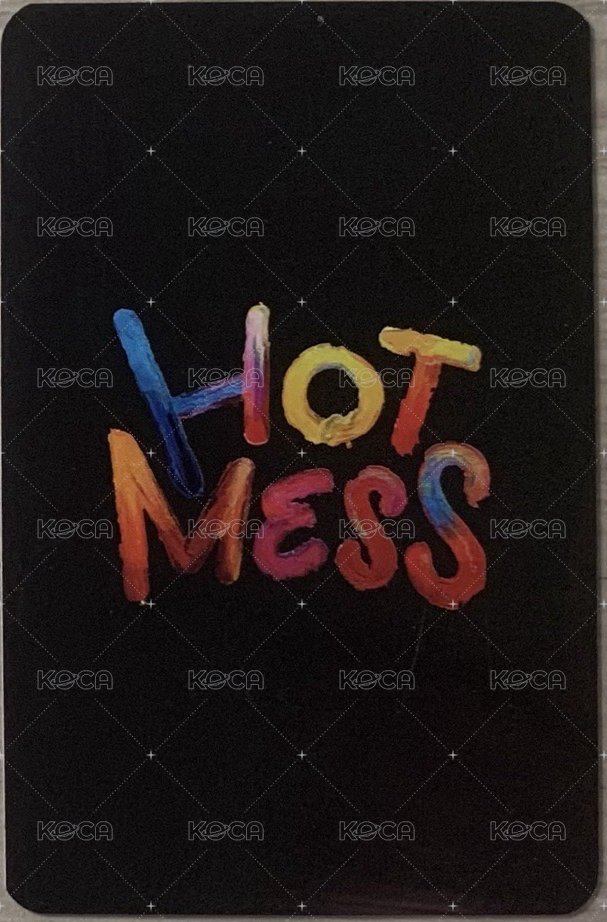 HOT MESS k4 特典卡  背面