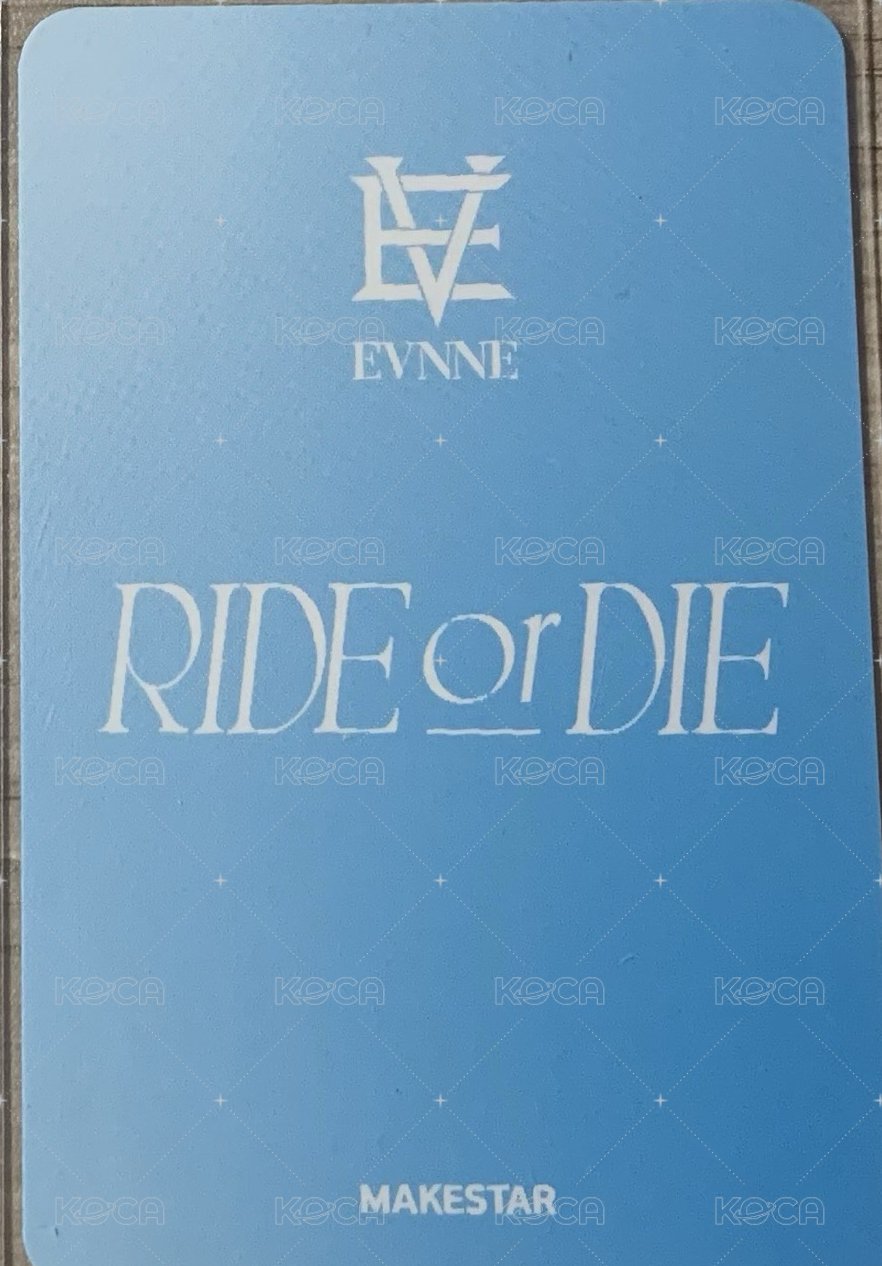 RIDE or DIE ms 特典卡  背面