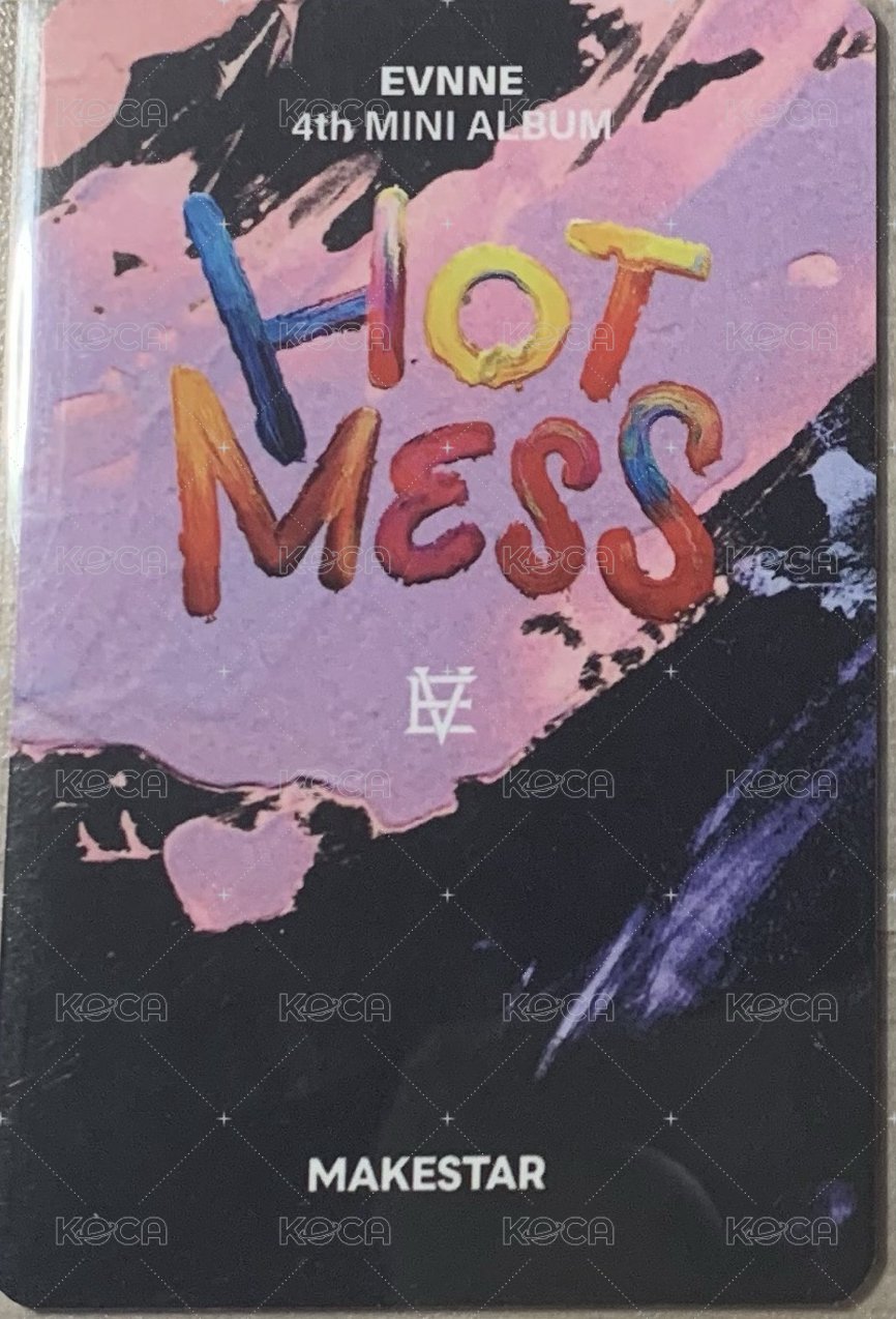 HOT MESS ms 特典卡  背面