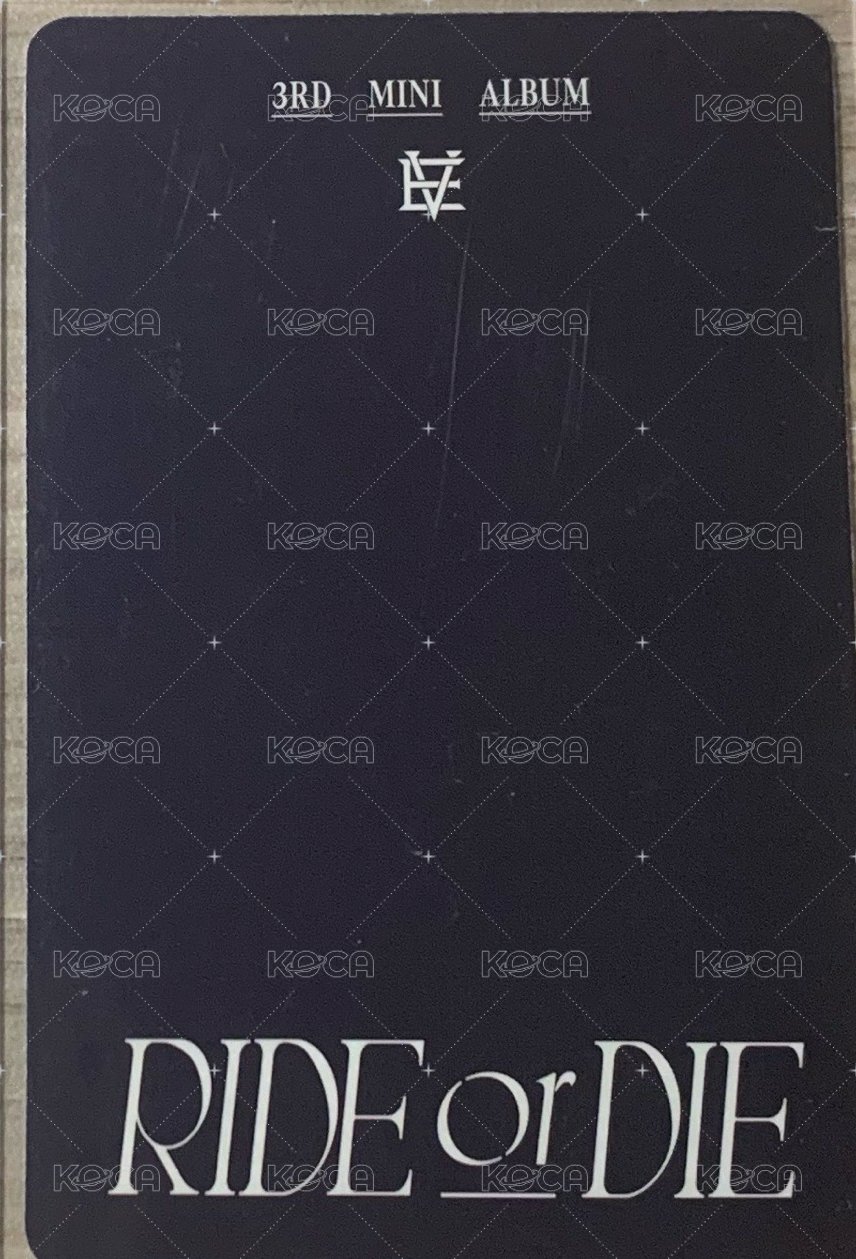 RIDE or DIE 專輯卡  背面