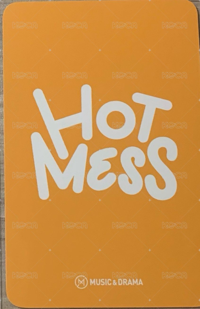 HOT MESS md 特典卡  背面