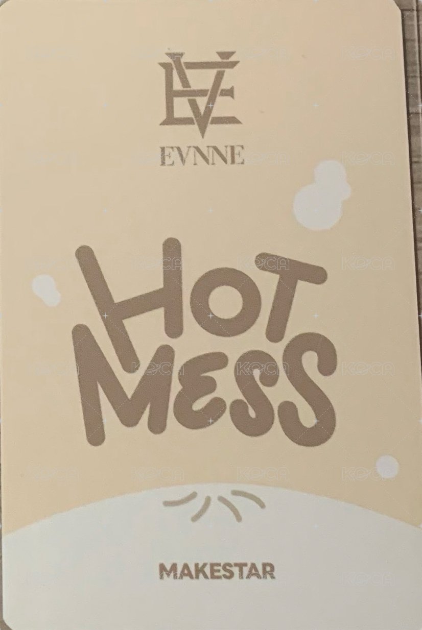 HOT MESS ms 特典卡  背面