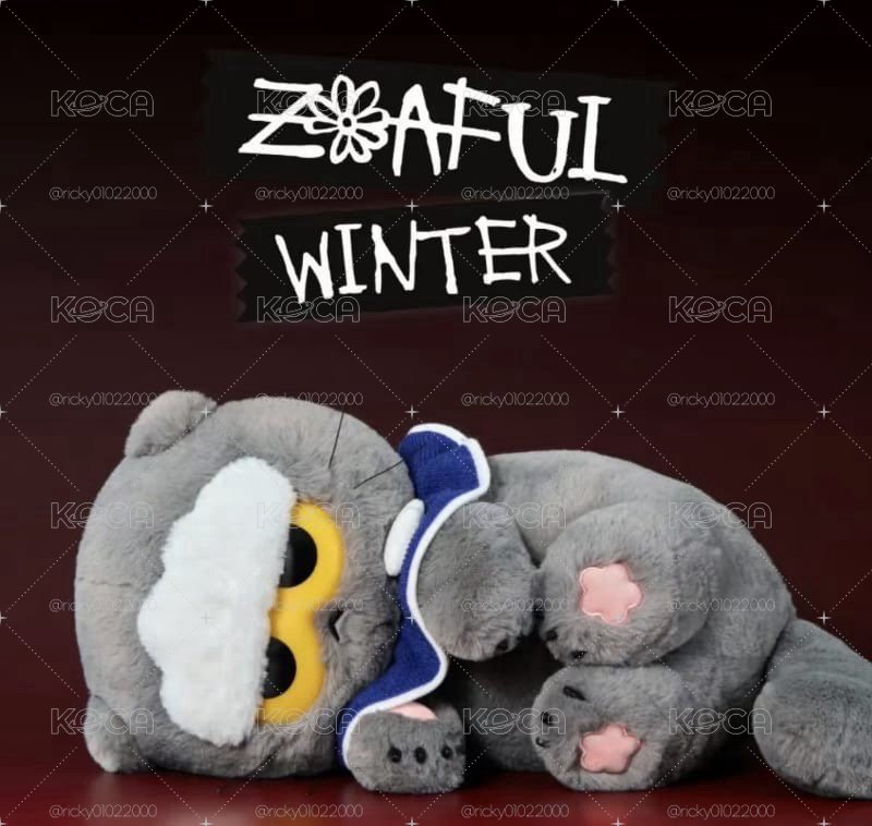 [全新］GD愛貓 Zoa Winter 慵懶冬眠系玩偶 中娃