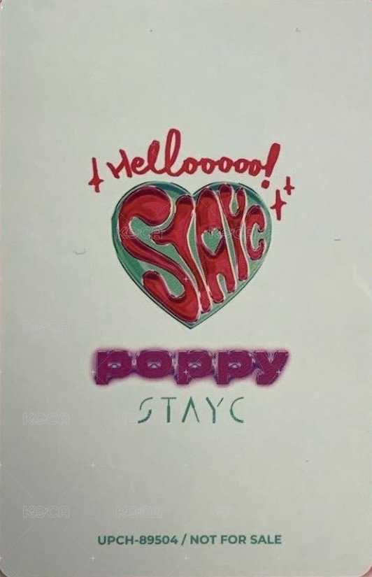 POPPY 通常盤 專輯卡  背面