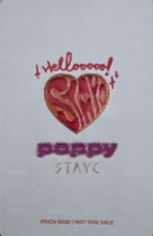 POPPY 初回限定盤 專輯卡  背面