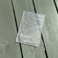 愛心星星細閃透明壓克力卡套